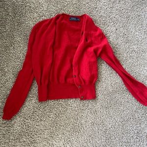 red Ralph Lauren cardigan